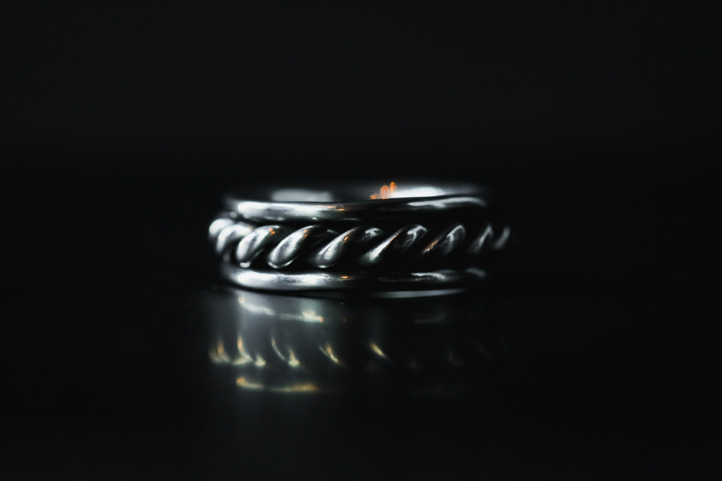 SUS316L   Laurel Orizin Ring-Mirror Polish