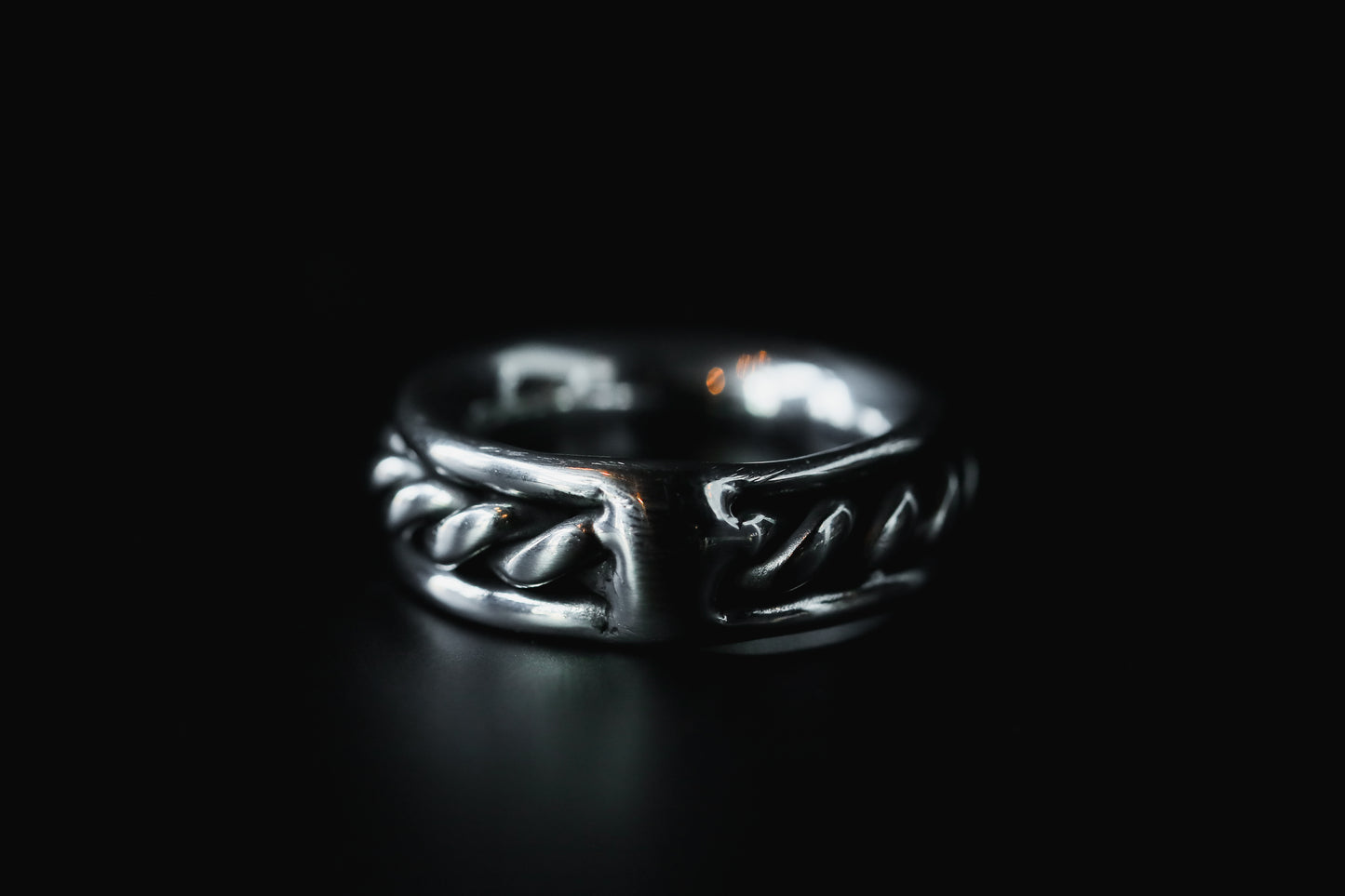 SUS316L   Laurel Orizin Ring-Mirror Polish