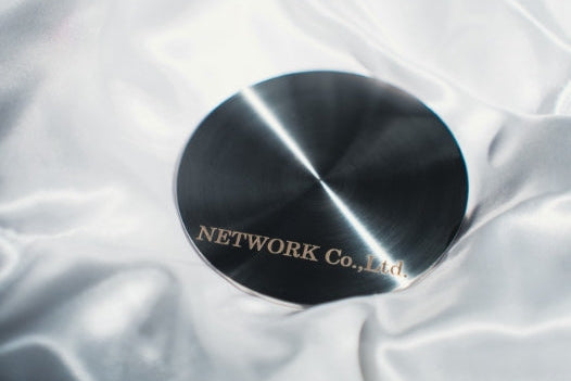 SUS304ステンレス製 金属コースター 放射線状仕上げ