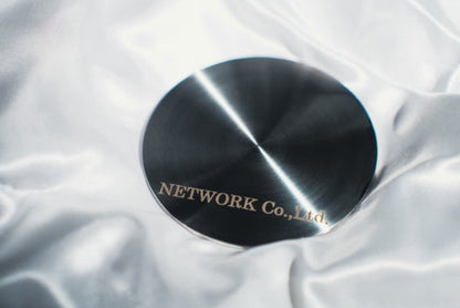 SUS304ステンレス製 金属コースター 放射線状仕上げ